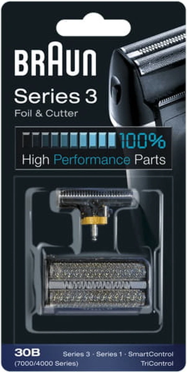 Braun Series 3 30B Foil Zwart - Vervangend Scheerblad 3 Braun Series 3 30B Foil Zwart - Vervangend Scheerblad