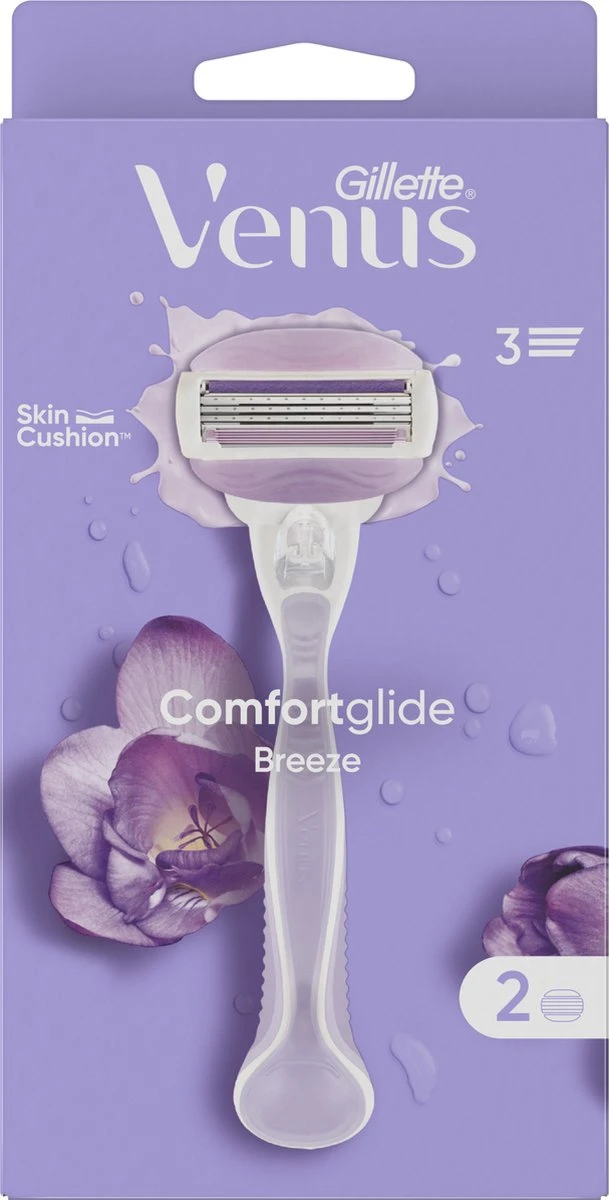 Gillette Venus Comfortglide Breeze - 1 Handvat - 2 Scheermesjes 8 Gillette Venus Comfortglide Breeze - 1 Handvat - 2 Scheermesjes - Afbeelding 6