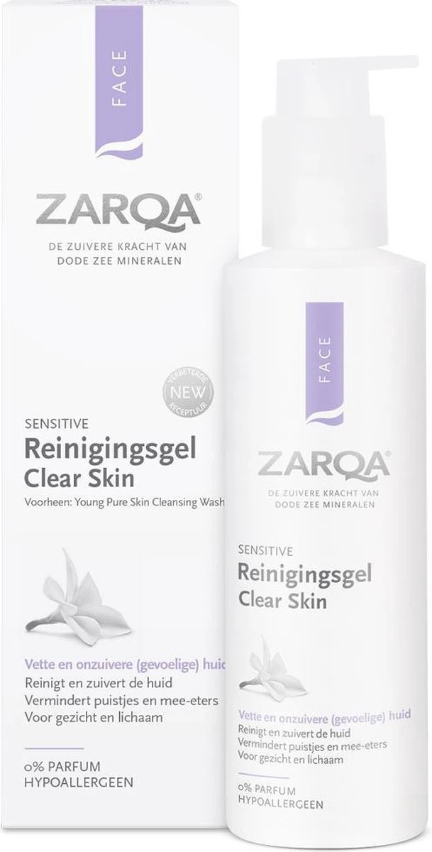 Zarqa Reinigingsgel Clear Skin 200 Ml 4 Zarqa Reinigingsgel Clear Skin 200 Ml - Afbeelding 2