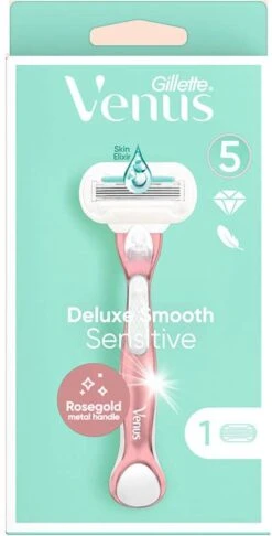 Gillette Venus Deluxe Smooth Sensitive RoseGold Scheersysteem Voor Vrouwen - Scheermes 17 Gillette Venus Deluxe Smooth Sensitive RoseGold Scheersysteem Voor Vrouwen - Scheermes -Lichaamsverzorging Winkel 610x1200 3