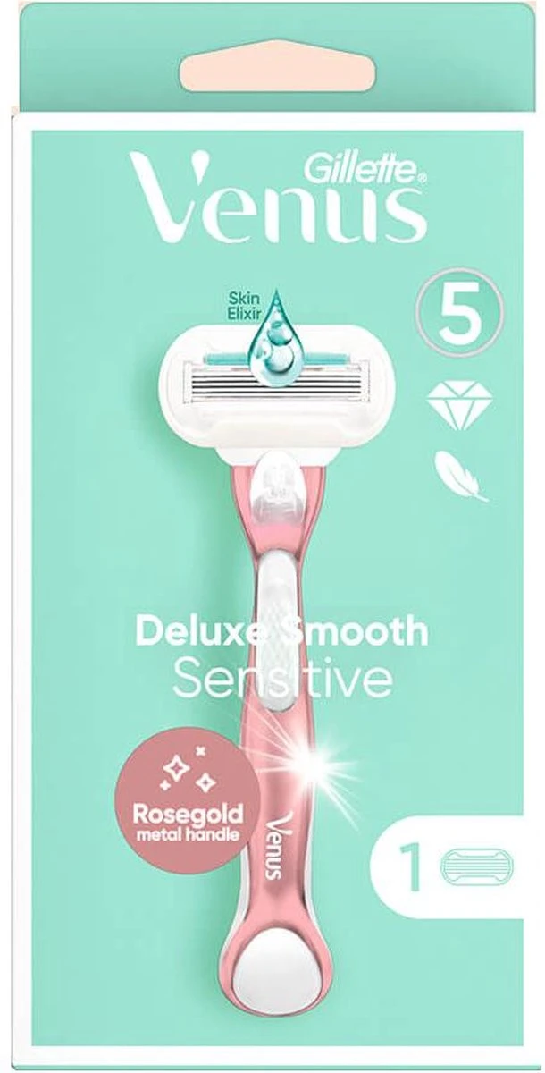 Gillette Venus Deluxe Smooth Sensitive RoseGold Scheersysteem Voor Vrouwen - Scheermes 10 Gillette Venus Deluxe Smooth Sensitive RoseGold Scheersysteem Voor Vrouwen - Scheermes - Afbeelding 8
