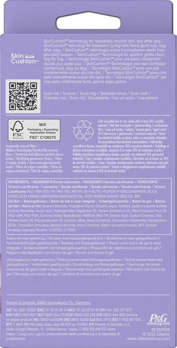 Gillette Venus Comfortglide Breeze - 1 Handvat - 2 Scheermesjes 9 Gillette Venus Comfortglide Breeze - 1 Handvat - 2 Scheermesjes - Afbeelding 7