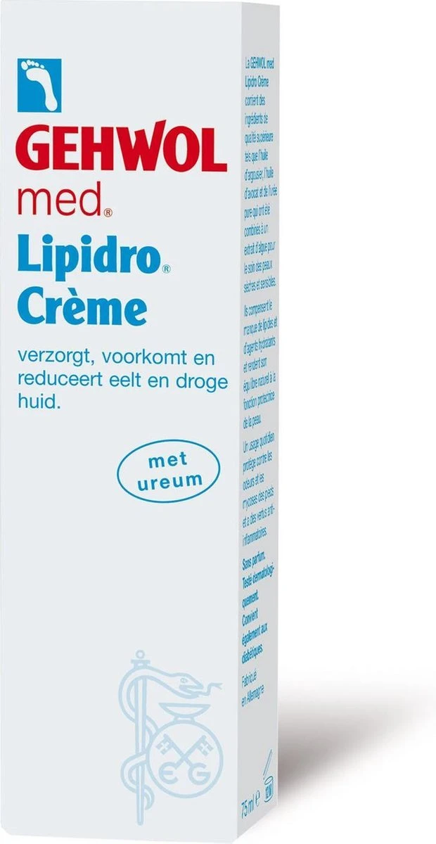Gehwol Lipidro-Crème - Breng De Zeer Droge Huid Weer In Goede Balans Van Vet En Vocht - Voetcreme - Tube 75ml 3 Gehwol Lipidro-Crème - Breng De Zeer Droge Huid Weer In Goede Balans Van Vet En Vocht - Voetcreme - Tube 75ml