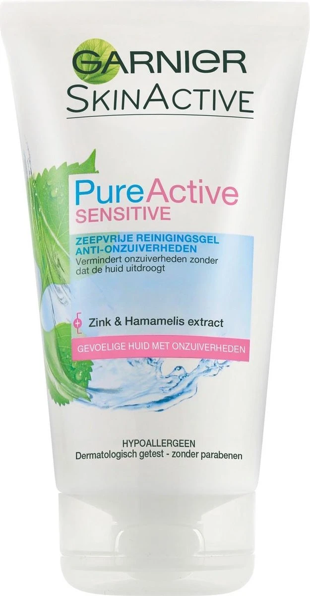 Garnier SkinActive Sensitive Zeepvrije Gezichtsreinigingsgel - 150 Ml 5 Garnier SkinActive Sensitive Zeepvrije Gezichtsreinigingsgel - 150 Ml - Afbeelding 3