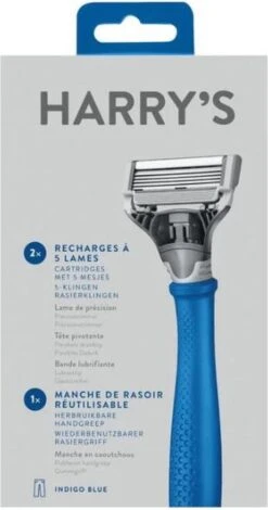 Harry's - Truman Scheersysteem + 2 Scheermesjes - Indigoblauw