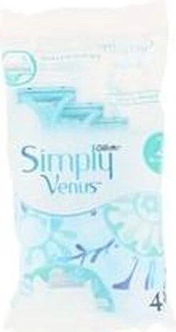 Gillette Simply Venus2 Wegwerpscheermesjes Vrouwen - 4 Stuks -Lichaamsverzorging Winkel 637x1200