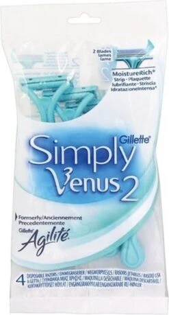 Gillette Simply Venus2 Wegwerpscheermesjes Vrouwen - 4 Stuks -Lichaamsverzorging Winkel 646x1200 2