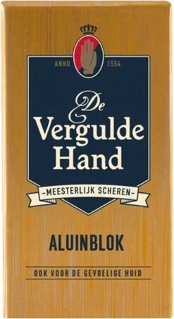 Vergulde Hand Aluinblok - 75gr -Lichaamsverzorging Winkel 654x1200