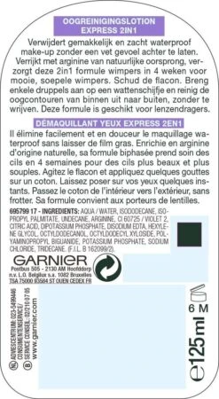 Garnier SkinActive 2in1 Oogmakeupreiniging - 6 X 125 Ml - Voordeelverpakking -Lichaamsverzorging Winkel 658x1200 1