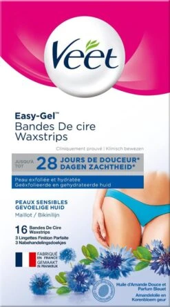 Veet - Easy-Gel Wax - Ontharingsstrips - Bikinilijn - Gevoelige Huid - 2 X 16 Stuks 13 Veet - Easy-Gel Wax - Ontharingsstrips - Bikinilijn - Gevoelige Huid - 2 X 16 Stuks -Lichaamsverzorging Winkel 666x1200 1