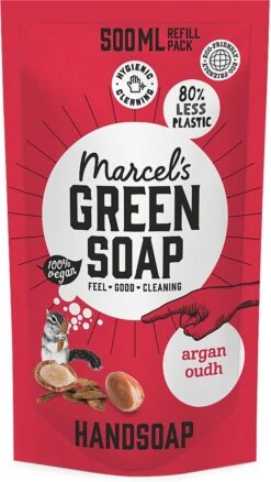 Marcel's Green Soap Handzeep Navulling Argan & Oudh - 500ML 9 Marcel's Green Soap Handzeep Navulling Argan & Oudh - 500ML -Lichaamsverzorging Winkel 677x1200