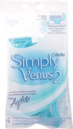 Gillette Simply Venus2 Wegwerpscheermesjes Vrouwen - 4 Stuks -Lichaamsverzorging Winkel 684x1200 4