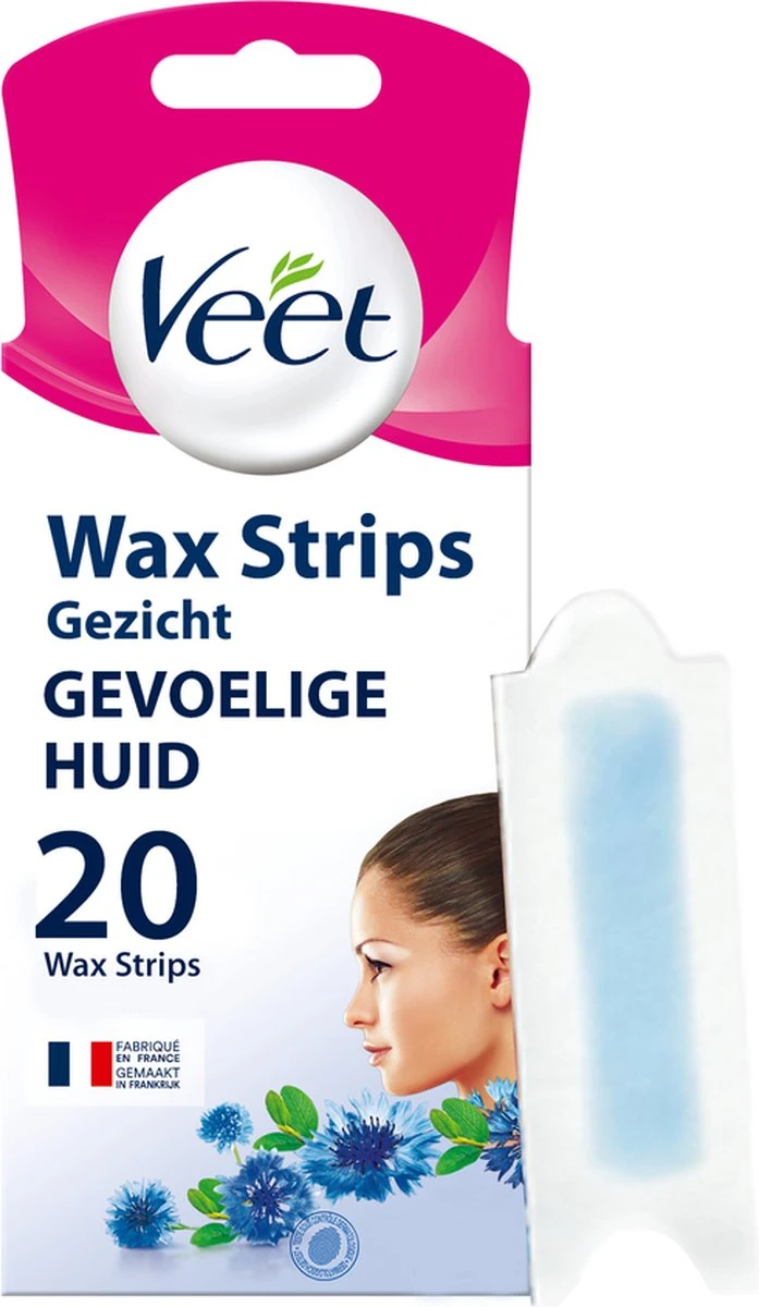Veet - Ontharingsstrips - Gezicht - Gevoelige Huid - 20 Stuks 3 Veet - Ontharingsstrips - Gezicht - Gevoelige Huid - 20 Stuks