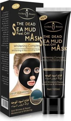 Aichun Beauty The Dead Sea Mud Peel Off Mask - Tegen Mee-Eters En Verstopte Poriën - Acne - Natuurlijk Product - 120ML -Lichaamsverzorging Winkel 703x1200