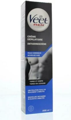 Veet - Ontharingscreme - Man - Gevoelige Huid - 200 Ml -Lichaamsverzorging Winkel 713x1200