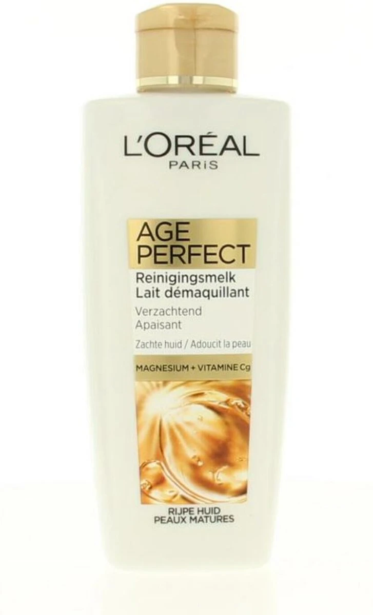 L’Oréal Paris Age Perfect Reinigingsmelk - 200 Ml - Anti Rimpel 8 L’Oréal Paris Age Perfect Reinigingsmelk - 200 Ml - Anti Rimpel - Afbeelding 6