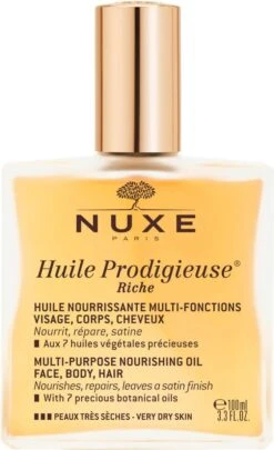 Nuxe Huile Prodigieuse Riche Dry Oil Droogolie - 100 Ml 30 Nuxe Huile Prodigieuse Riche Dry Oil Droogolie - 100 Ml -Lichaamsverzorging Winkel 731x1200 3