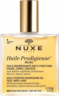 Nuxe Huile Prodigieuse Riche Dry Oil Droogolie - 100 Ml 21 Nuxe Huile Prodigieuse Riche Dry Oil Droogolie - 100 Ml -Lichaamsverzorging Winkel 748x1200 3