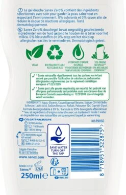 Sanex Zero% Normale Huid Douchegel - 6 X 250ml - Douchegel Voordeelverpakking -Lichaamsverzorging Winkel 777x1200 3