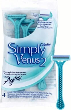 Gillette Simply Venus2 Wegwerpscheermesjes Vrouwen - 4 Stuks -Lichaamsverzorging Winkel 778x1200