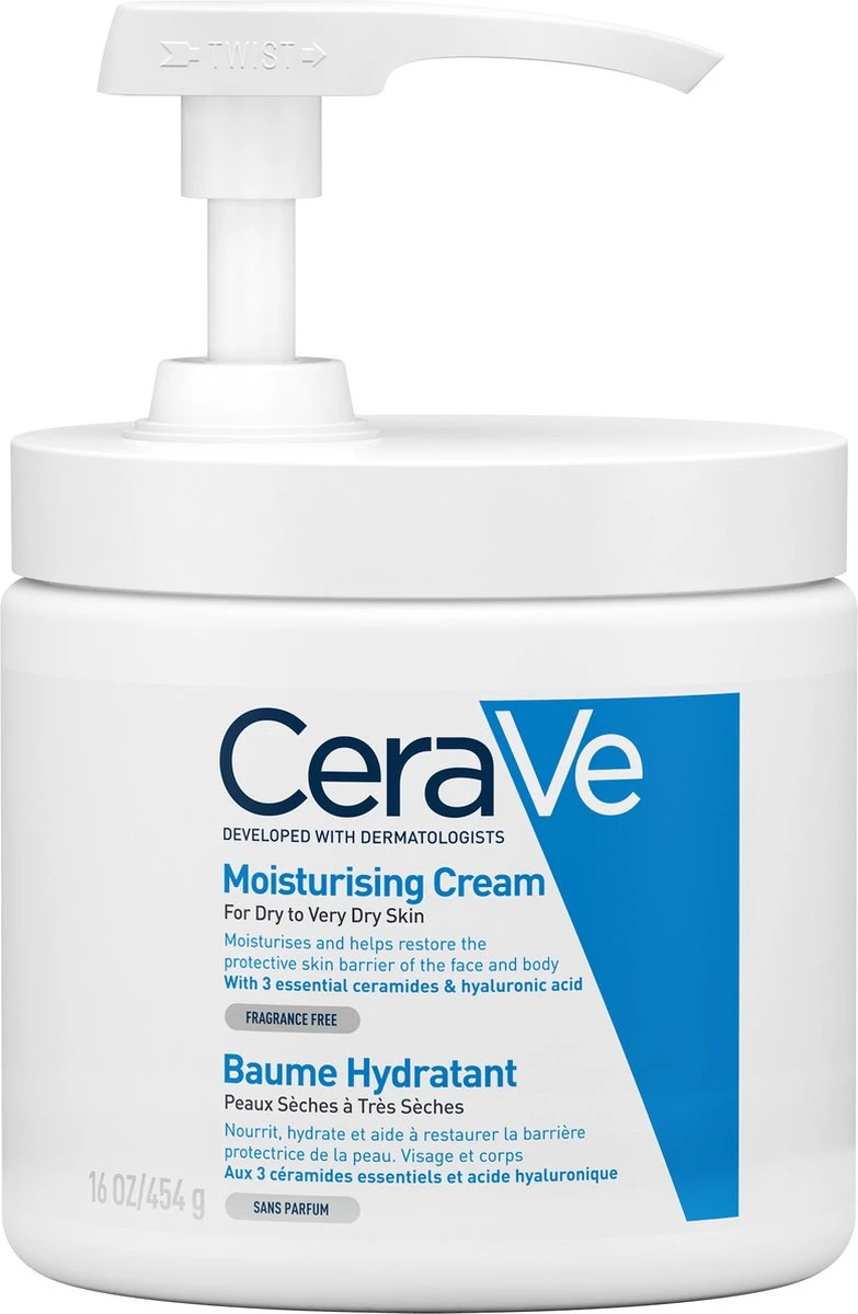 CeraVe - Moisturizing Cream - Bodycréme - Droge Tot Zeer Droge Huid - 454 G 3 CeraVe - Moisturizing Cream - Bodycréme - Droge Tot Zeer Droge Huid - 454 G