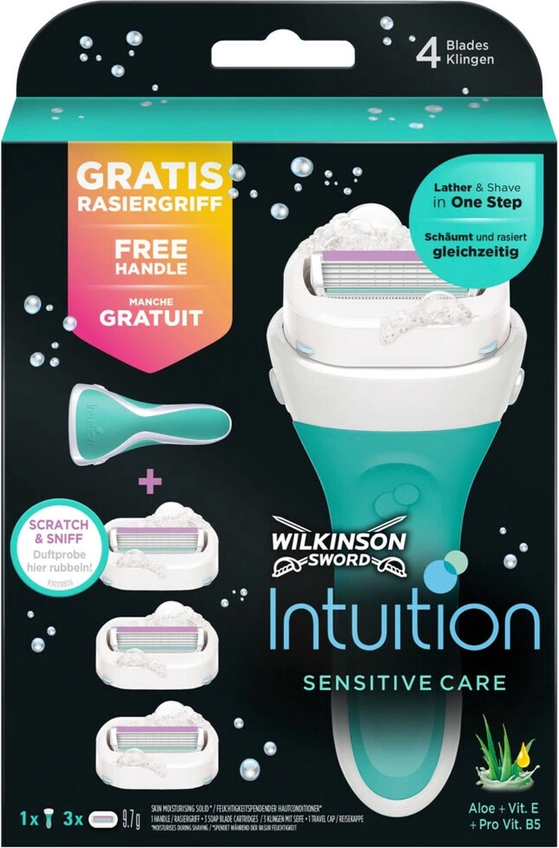 Wilkinson Woman Scheermes Voordeelverpakking Intuition Sensitive Care 1 Set 5 Wilkinson Woman Scheermes Voordeelverpakking Intuition Sensitive Care 1 Set - Afbeelding 3
