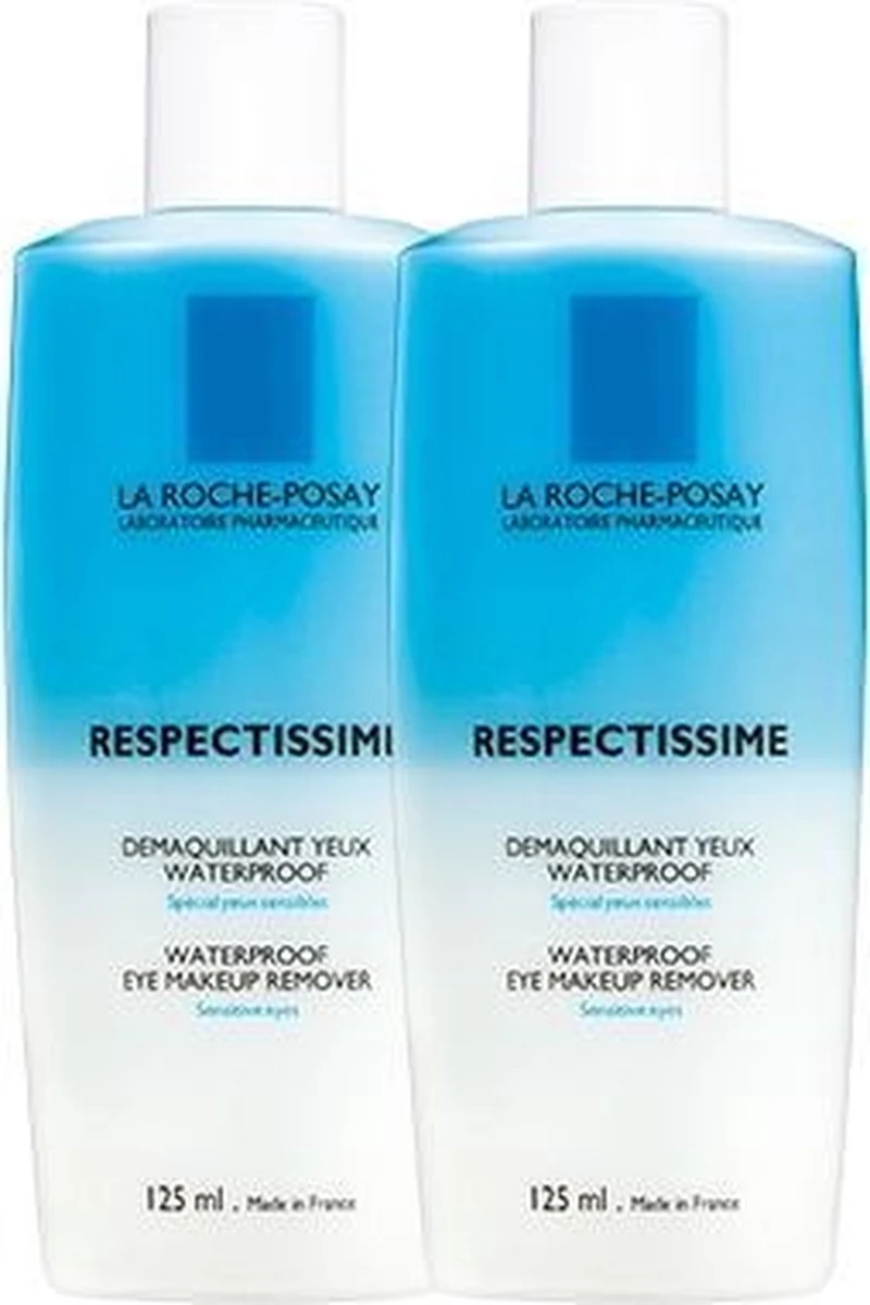 La Roche-Posay Respectissime Waterproof Oogreiniger - 2x125ml 2 La Roche-Posay Respectissime Waterproof Oogreiniger - 2x125ml
