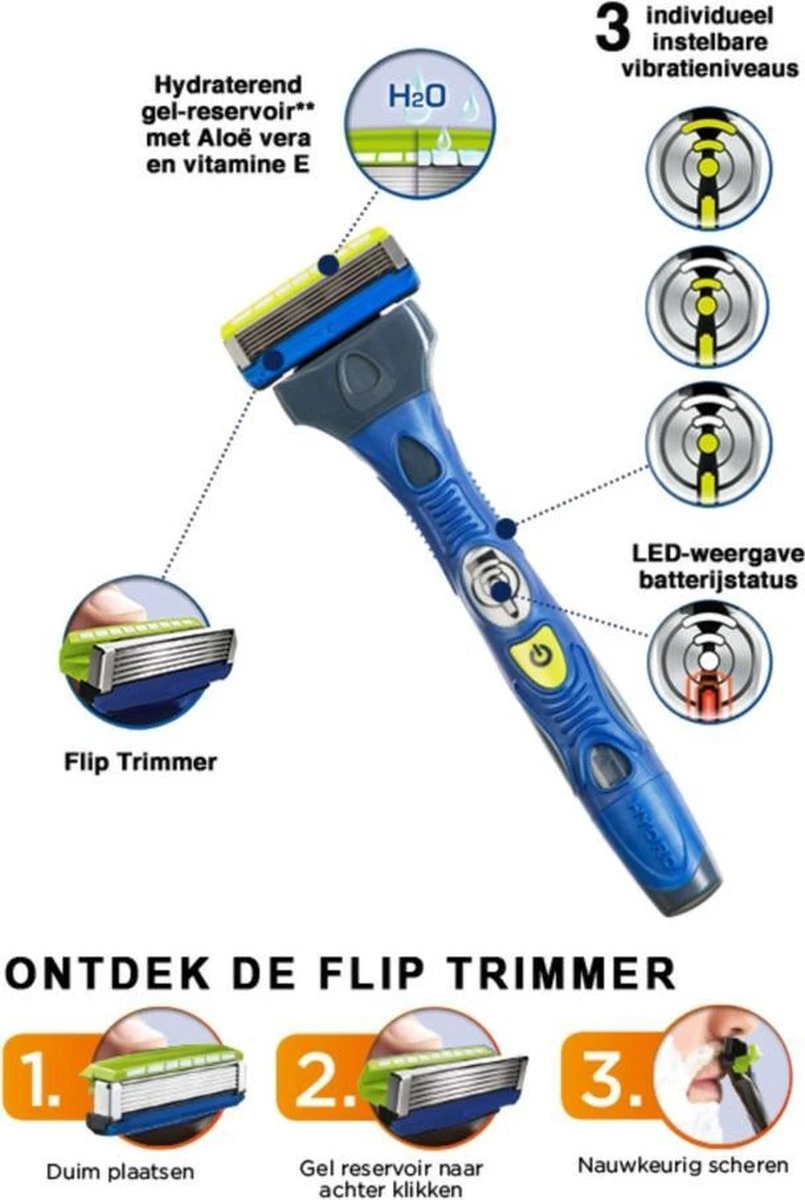 Wilkinson Hydro 5 Scheermesjes - Groomer Power Select 4 Stuks 4 Wilkinson Hydro 5 Scheermesjes - Groomer Power Select 4 Stuks - Afbeelding 2