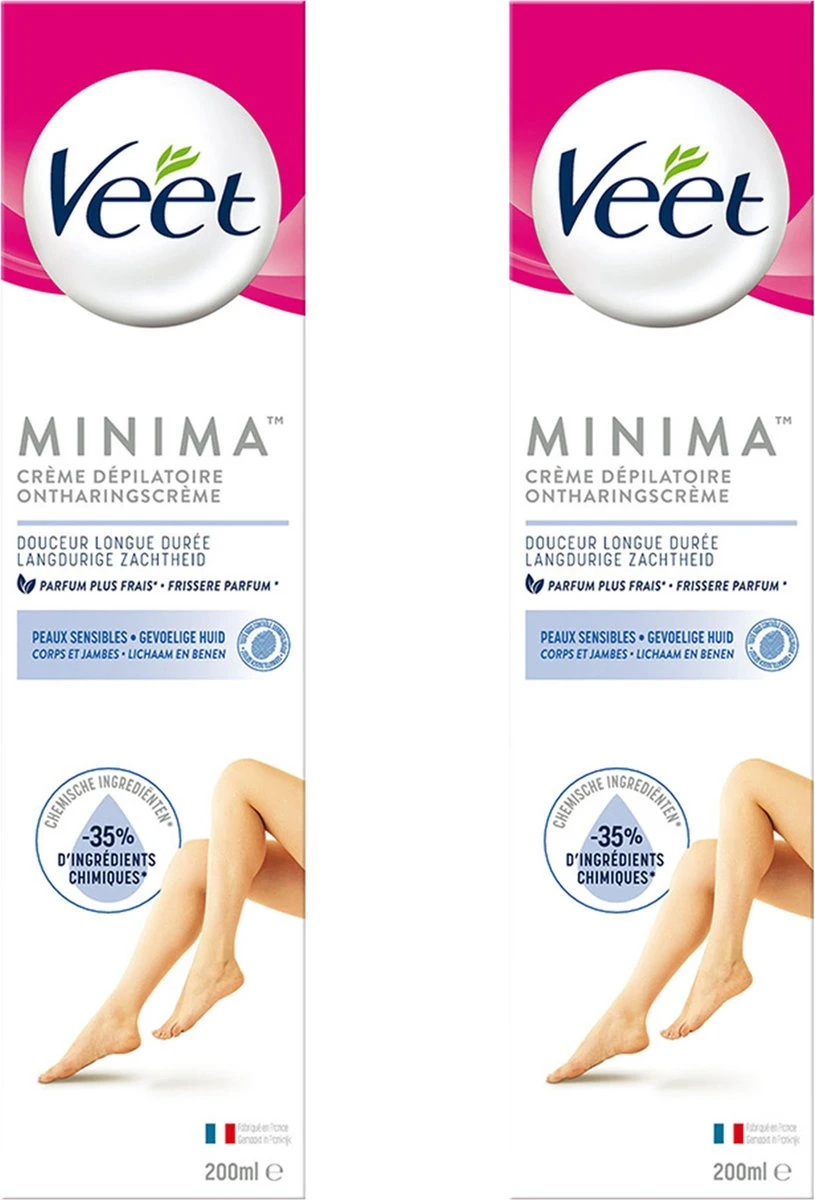 Veet Ontharingscreme - Gevoelige Huid - Minima - 200ml X2 10 Veet Ontharingscreme - Gevoelige Huid - Minima - 200ml X2 - Afbeelding 8