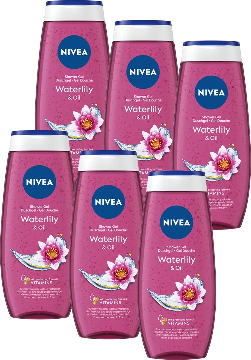 NIVEA Waterlily & Oil - 6 X 250 Ml - Voordeelverpakking - Douchegel 3 NIVEA Waterlily & Oil - 6 X 250 Ml - Voordeelverpakking - Douchegel