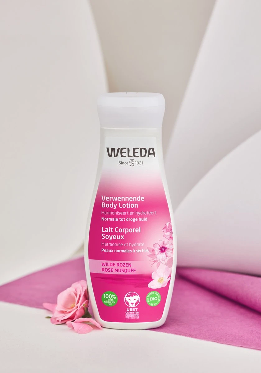 Weleda WILDE ROZEN VERWENNENDE BODY LOTION 4 Weleda WILDE ROZEN VERWENNENDE BODY LOTION - Afbeelding 2