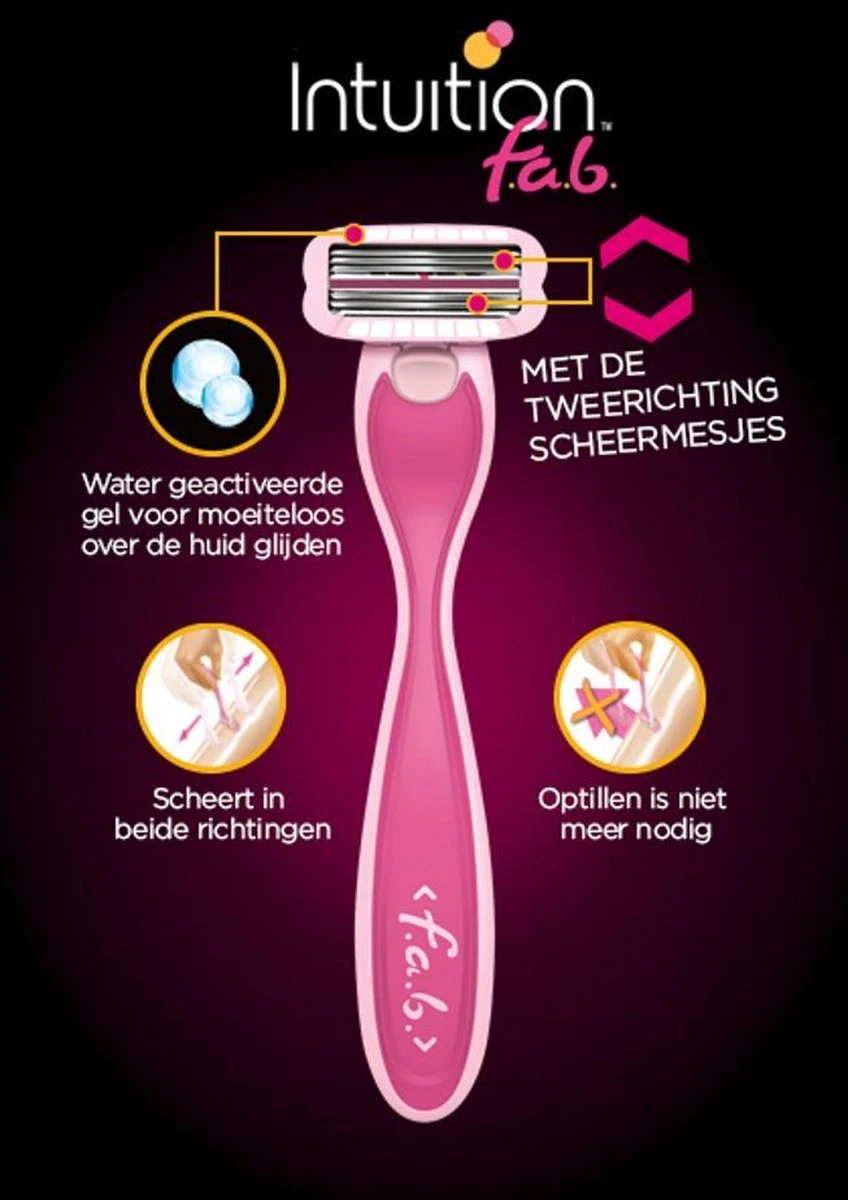 Wilkinson Scheermesjes Intuition F.a.b. - 6 Mesjes (2x3) 4 Wilkinson Scheermesjes Intuition F.a.b. - 6 Mesjes (2x3) - Afbeelding 2