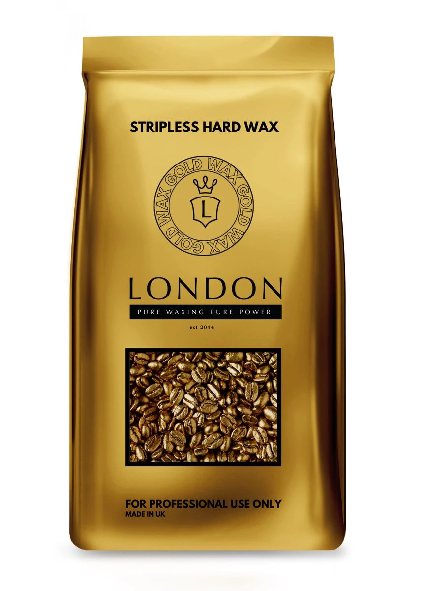 LONDON GOLD / GOUDE WAX - HARD WAX BEANS - FILM WAX - STRIPLOZE WAX GOUD 1KG 3 LONDON GOLD / GOUDE WAX - HARD WAX BEANS - FILM WAX - STRIPLOZE WAX GOUD 1KG