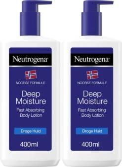 Neutrogena Deep Moisture Snel Absorberende Bodylotion, Noorse Formule, Bodycrème, Droge Huid, 2 X 400 Ml -Lichaamsverzorging Winkel 874x1200 4