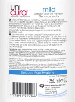 Unicura Mild Antibacteriële Vloeibare Handzeep - 6 X 250 Ml - Voordeelverpakking 13 Unicura Mild Antibacteriële Vloeibare Handzeep - 6 X 250 Ml - Voordeelverpakking -Lichaamsverzorging Winkel 876x1200