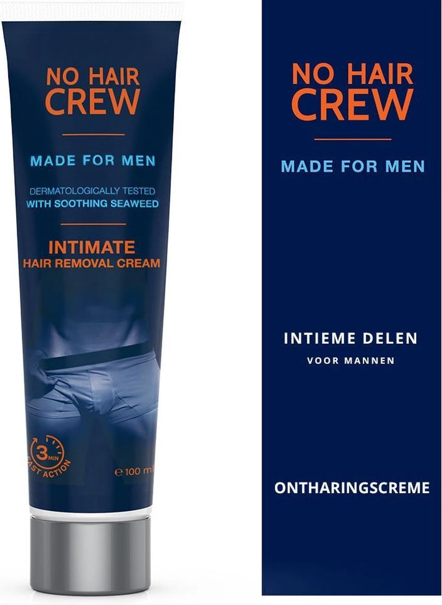 NO HAIR CREW – Premium Ontharingscreme Intieme Delen – Ontharing Mannen – 100 Ml - Intimate Hair Removal Cream - Ontharen Eraser For Men Zone Intiem Voor Man Genitalien 14 NO HAIR CREW – Premium Ontharingscreme Intieme Delen – Ontharing Mannen – 100 Ml - Intimate Hair Removal Cream - Ontharen Eraser For Men Zone Intiem Voor Man Genitalien - Afbeelding 12