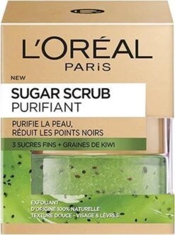 L'Oréal Paris Sugar Scrub Kiwi Gezichtsscrub - Zuiverend En Verzorgend -Lichaamsverzorging Winkel 895x1200 1