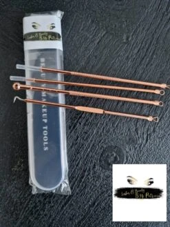 Lashes & Beauty By Patricia Mee-eters Verwijderen - Blackhead Remover - Puistjes - Professionele Kit - 4 Luxe Puisten Lepels - Mee Eter Lepel - Acne Set - Rose -Lichaamsverzorging Winkel 900x1200 4