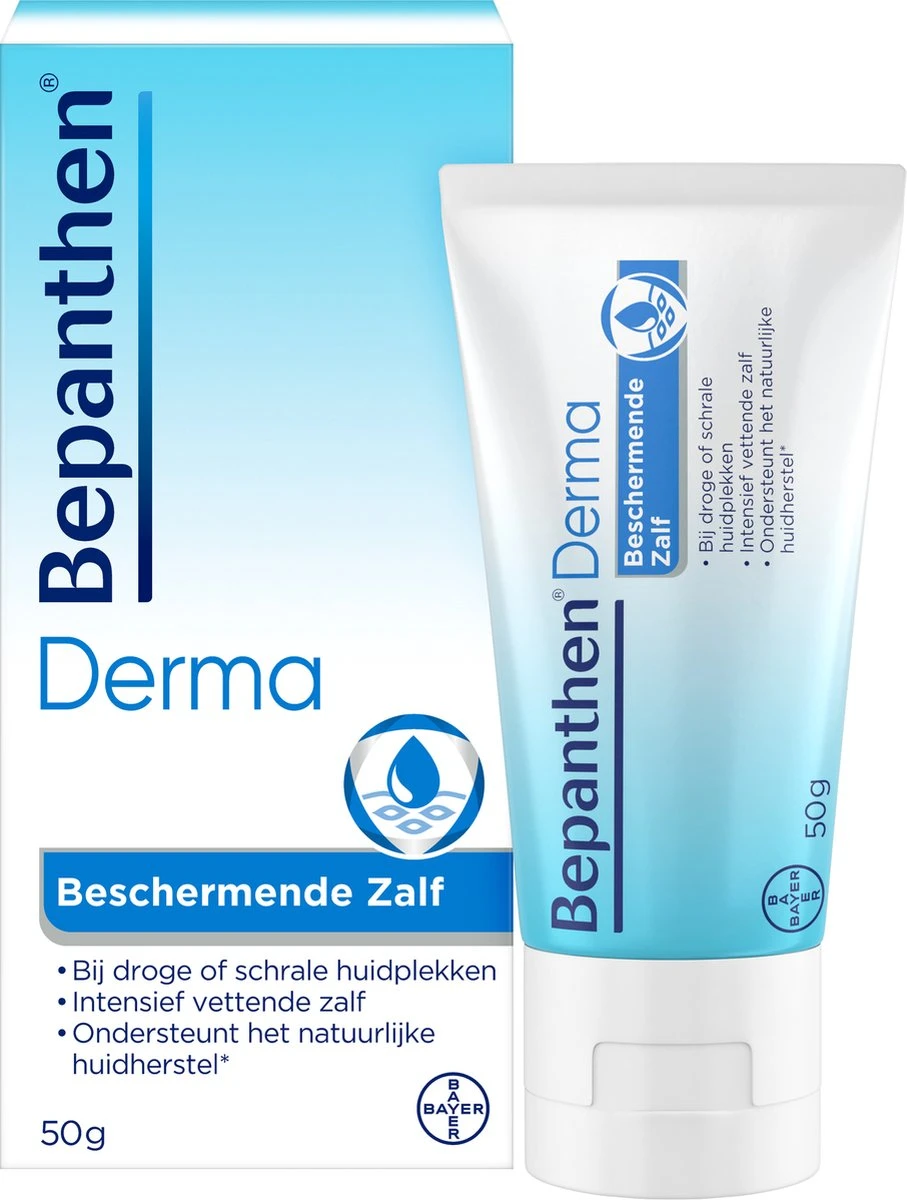 Bepanthen Beschermende Zalf - Intensief Vettende Zalf - Zonder Parfum - Droge Of Schrale Huidplekken - 50 Gram 9 Bepanthen Beschermende Zalf - Intensief Vettende Zalf - Zonder Parfum - Droge Of Schrale Huidplekken - 50 Gram - Afbeelding 7