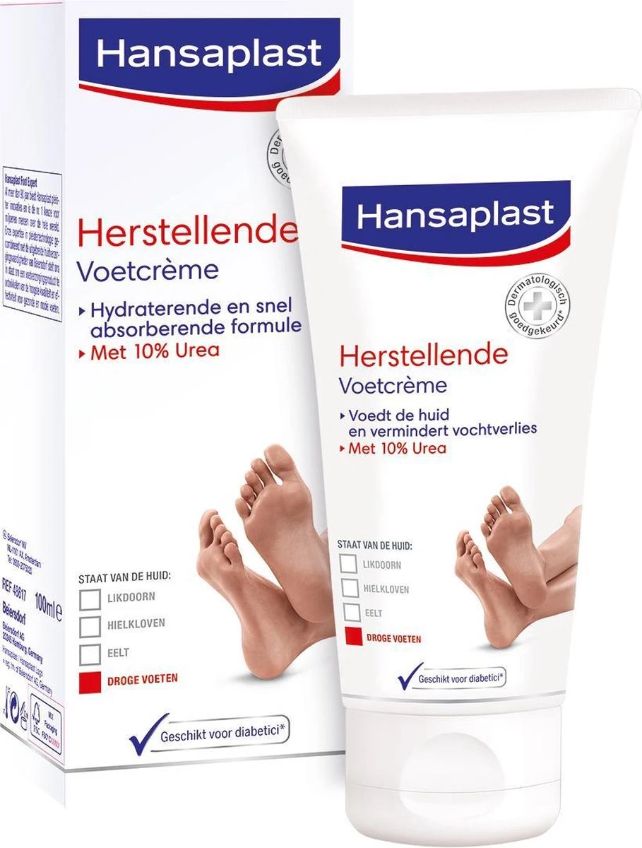 Hansaplast Herstellende Voetcrème - 100 Ml 3 Hansaplast Herstellende Voetcrème - 100 Ml