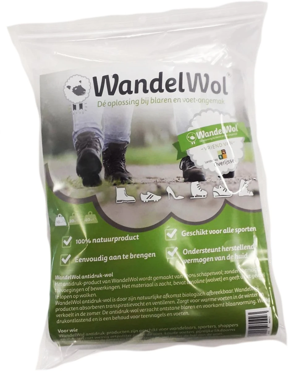Merkloos WandelWol 10 Gram - De Oplossing Bij Blaren En Voet Ongemak - Antidruk & Antiblaar 3 Merkloos WandelWol 10 Gram - De Oplossing Bij Blaren En Voet Ongemak - Antidruk & Antiblaar
