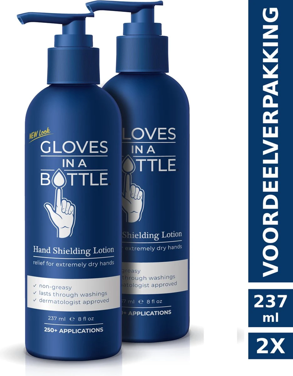 Gloves In A Bottle (GIAB) | Beschermende, Hydraterende, Herstellende Lotion | Droge, Schrale, Geïrriteerde Huid | Voordeelverpakking 2 X 237 Ml 3 Gloves In A Bottle (GIAB) | Beschermende, Hydraterende, Herstellende Lotion | Droge, Schrale, Geïrriteerde Huid | Voordeelverpakking 2 X 237 Ml