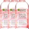 Garnier Skinactive Micellair Reinigingswater Met Rozenwater - 3 X 400 Ml - Micellair Water Voor Een Stralende Huid - Voordeelverpakking 2 Garnier Skinactive Micellair Reinigingswater Met Rozenwater - 3 X 400 Ml - Micellair Water Voor Een Stralende Huid - Voordeelverpakking -Lichaamsverzorging Winkel 939x1200