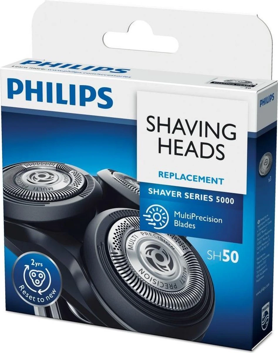 Philips 5000 Serie SH50/50 - Scheerkoppen - 3 Stuks 3 Philips 5000 Serie SH50/50 - Scheerkoppen - 3 Stuks