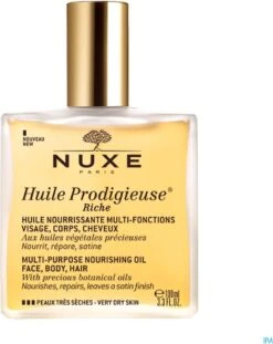 Nuxe Huile Prodigieuse Riche Dry Oil Droogolie - 100 Ml 36 Nuxe Huile Prodigieuse Riche Dry Oil Droogolie - 100 Ml -Lichaamsverzorging Winkel 954x1200 5