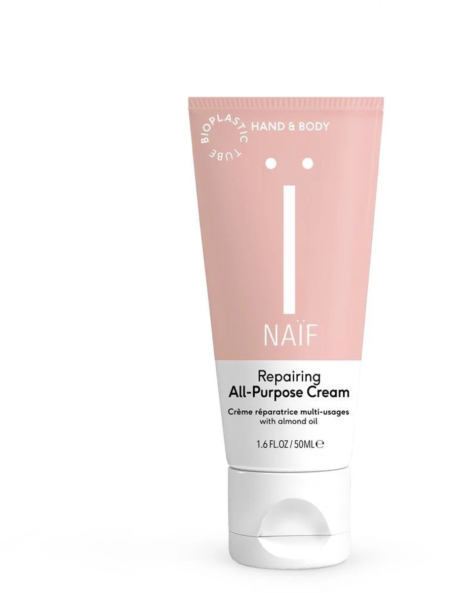 Naïf Herstellende Alles-In-Éen Crème - Helpt Tegen Droge Plekjes - Huidverzorging - 50ml - Met Natuurlijke Ingrediënten 3 Naïf Herstellende Alles-In-Éen Crème - Helpt Tegen Droge Plekjes - Huidverzorging - 50ml - Met Natuurlijke Ingrediënten