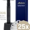 Bolano® Safety Razor Set Black Metallic + 25 Double Edge Scheermesjes + Houder - Klassiek Scheermes Voor Mannen En Vrouwen - Messing 1 Bolano® Safety Razor Set Black Metallic + 25 Double Edge Scheermesjes + Houder - Klassiek Scheermes Voor Mannen En Vrouwen - Messing -Lichaamsverzorging Winkel 969x1200 1
