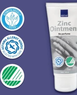 ABENA Zinkzalf Ongeparfumeerd - 20% Zinkoxide - Kalmeert De Huid - Antiseptisch - Parfumvrij En Kleurstofvrij - 1x 100ml -Lichaamsverzorging Winkel 975x1200 4