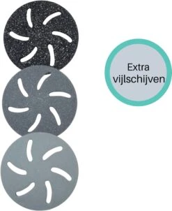 Forgoods Vijlschijven - Elektrische Eeltverwijderaar - Kristal - 3 Stuks