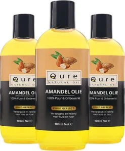 Amandelolie 100ml | 100% Puur & Onbewerkt | Koudgeperste Zoete Amandel Olie Voor Haar, Huid En Lichaam -Lichaamsverzorging Winkel 991x1200 2